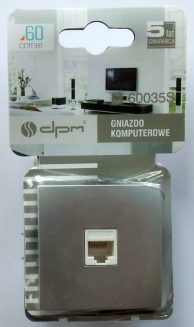 Gniazdo komputerowe srebrne Seria Corner DPM 5.png