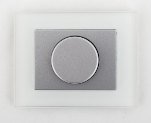 Ściemniacz przyciskowo-obrotowy LED 100W srebrny VILMA