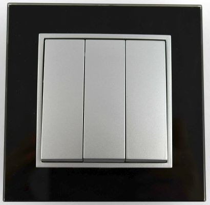 Ramka jednokrotna szklana czarna Seria Corner DPM 08.jpg
