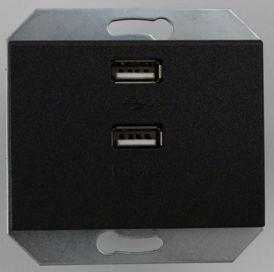 Gniazdo USB podwójne z zasilaniem grafitowe VILMA  403.jpg
