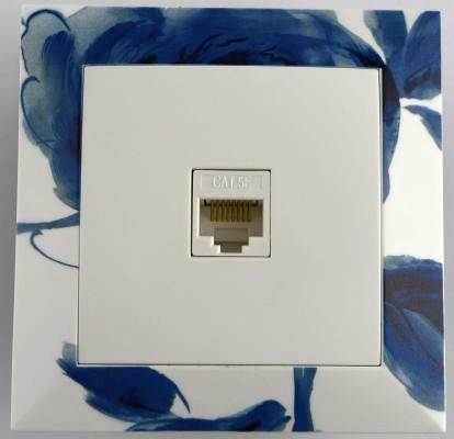 Ramka w niebieskie kwiat Seria Corner DPM 14.jpg
